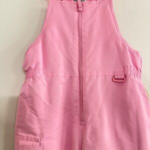 Pink SNOW bibs…size M